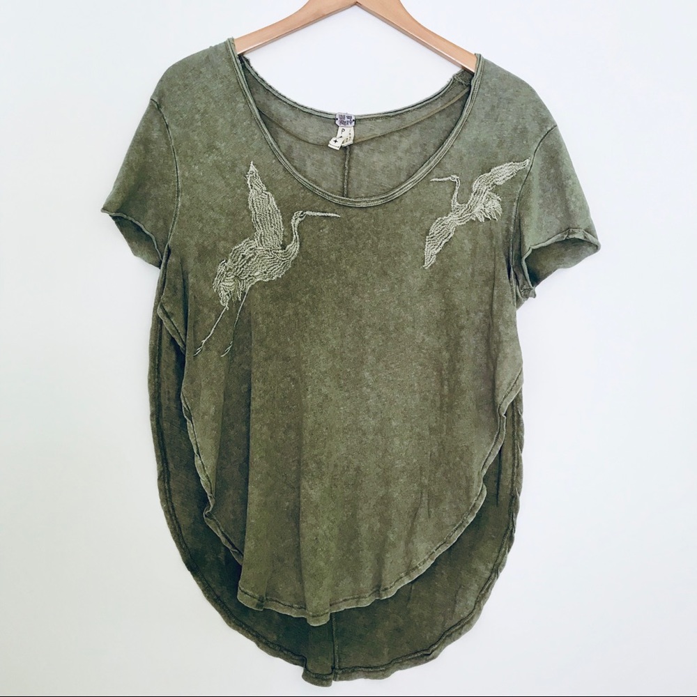 We the Free | UO linen blend crane top